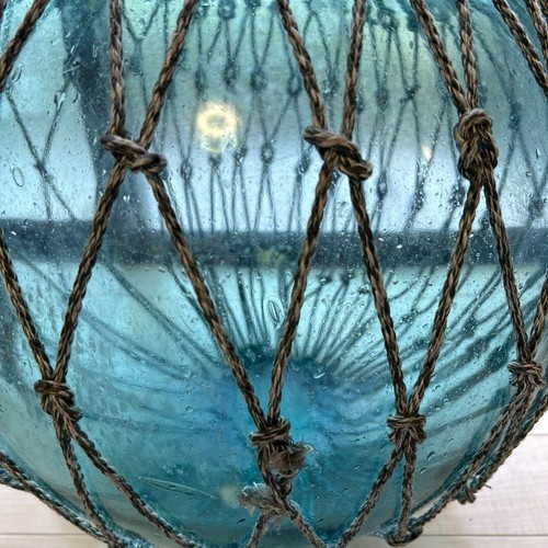 Large Glass Fishing Float Buoy Ball Japanese Interior Vintage Glass Ball 48cm JP - Picture 14 of 24