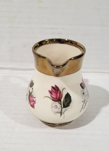 Vtg Wade England Creamer Rose Copper Luster 3 3/4" H - Picture 2 of 6