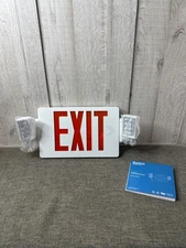 2 Head LED Exit Emergency Sign With Housing & Panels Pack of 6