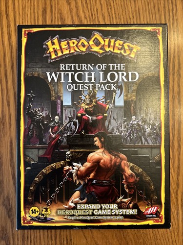 Heroquest Rückkehr der Hexe Lord Quest Brettspiel Erweiterungspack: Neu/Versiegelt