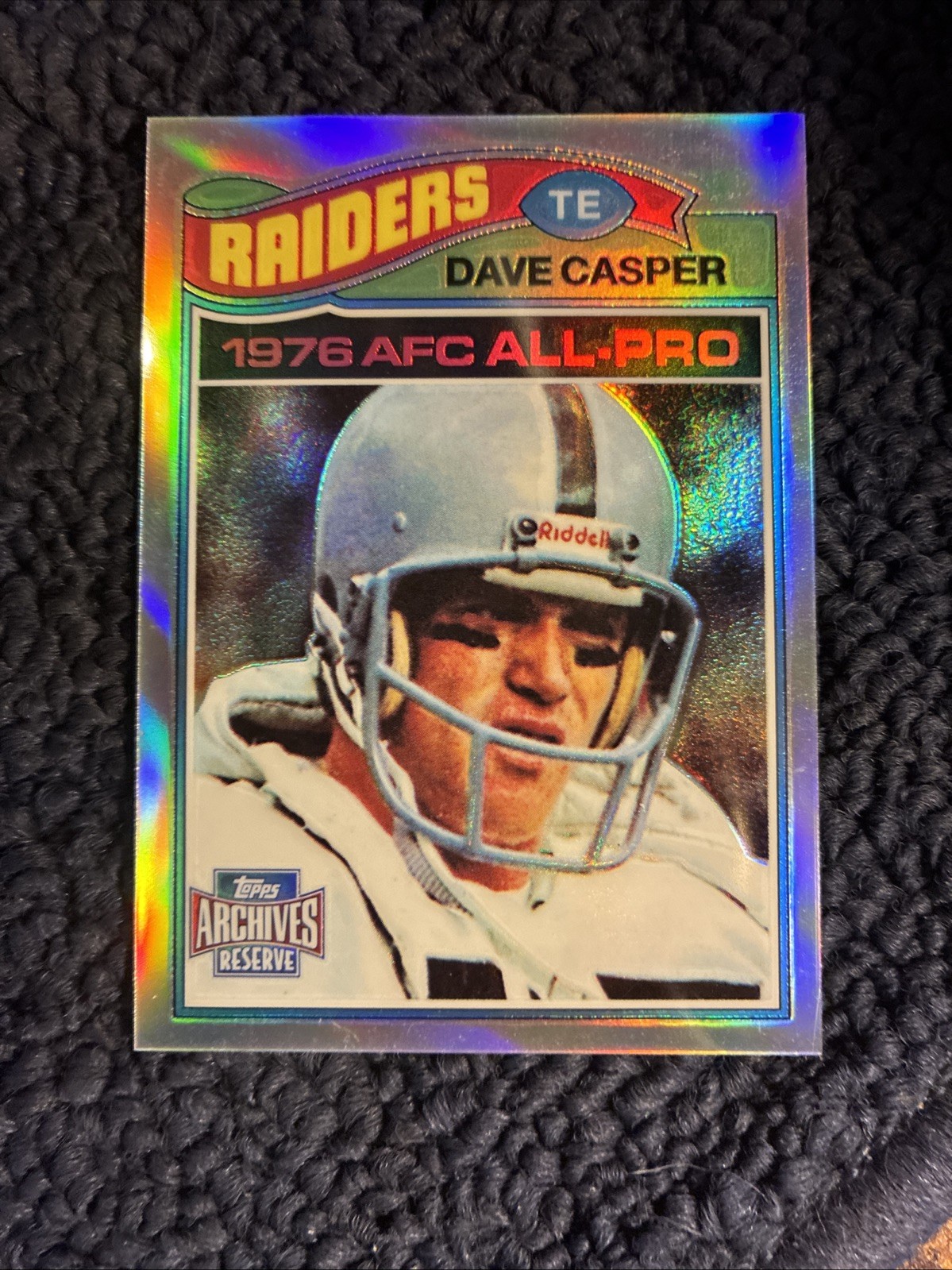 2001 Topps Archives Reserve Refractor Reprint Dave Casper #380