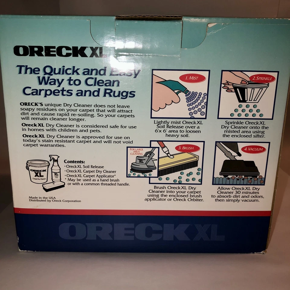 Sistema de limpieza de alfombras en seco Oreck XL alfombras y alfombras en aerosol de limpieza profunda Foto 4 de 4
