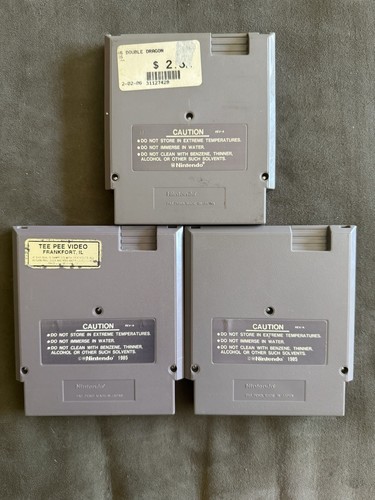 Double Dragon 1 2 3 Trilogy Lot Nintendo NES Authentic - Tested - Picture 2 of 6