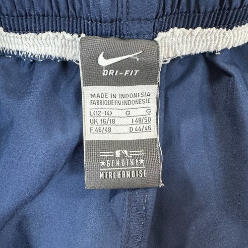 Pantalones Cortos Nike Para Mujer Dri-FIT Yankees Tempo Running L Azul Marino Blanco Sin Forro MLB - Imagen 5 de 12