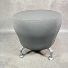 Orangebox Point-S Ottoman Stool 2012 Grey Fabric Seat Footstool UK Made Pouffe