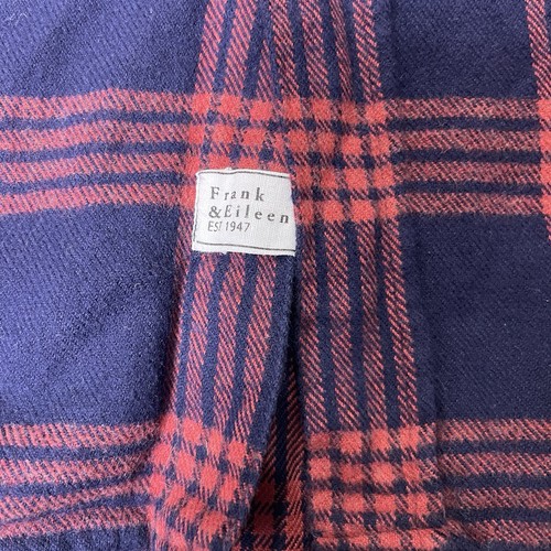 Frank & Eileen Women's XS Eileen Style Flannel Shirt Red Blue Plaid - Picture 4 of 7