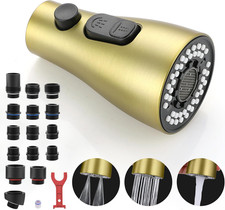 Kitchen Faucet Sprayer Head Replacement - with 15 Adapters Pull down Faucet Spra