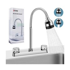 RV Kitchen Faucet, XFIRE-GEAR Camper Faucet Kitchen with Flexible Arc 360 Deg...