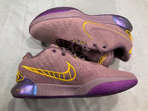 Nike Lebron XXI 21 Basketball Shoes Purple Rain Gold FV2345-500 Mens Size 13 - Picture 5 of 11