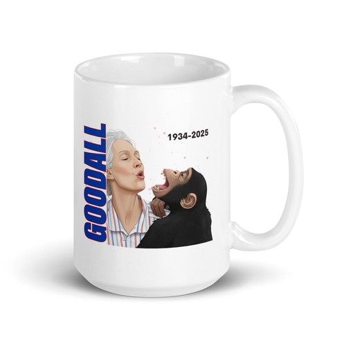 Jane Goodall Tribute Mug Conservation Chimpanzee Coffee Mug Wildlife Memorial  - Bild 14 von 19