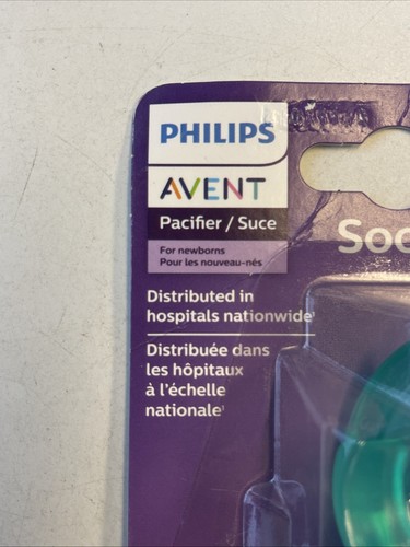 Philips Avent Soothie Pacifiers 0-3m SCF190/01 Green BPA Free Hospital Grade USA - 第 4/6 張圖片