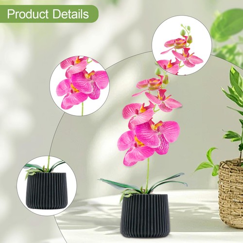 Artificial Phalaenopsis Simulation Bonsai Realistic Small Potted Plants for - Bild 2 von 7