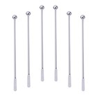  6 Pcs Stainless Steel Stirring Rod Bartending Stick Swizzle Mixing