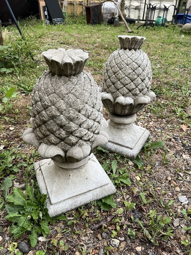 Pair Pineapple Cones Gatepost Finial Cone Acord tops - Picture 7 of 19