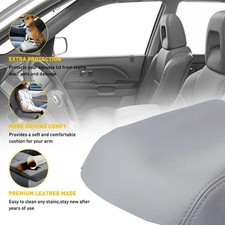 For 2009-2015 Honda Pilot Gray Microfiber Center Console Armrest Lid Accessories