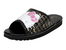 Sanrio Hello Kitty Sandals Lady's Black/Gold 23cm M