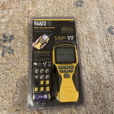 Klein Tools Scout Pro 3 Cable Tester Kit VDV501-851 RJ11 RJ45 F-Type Coax