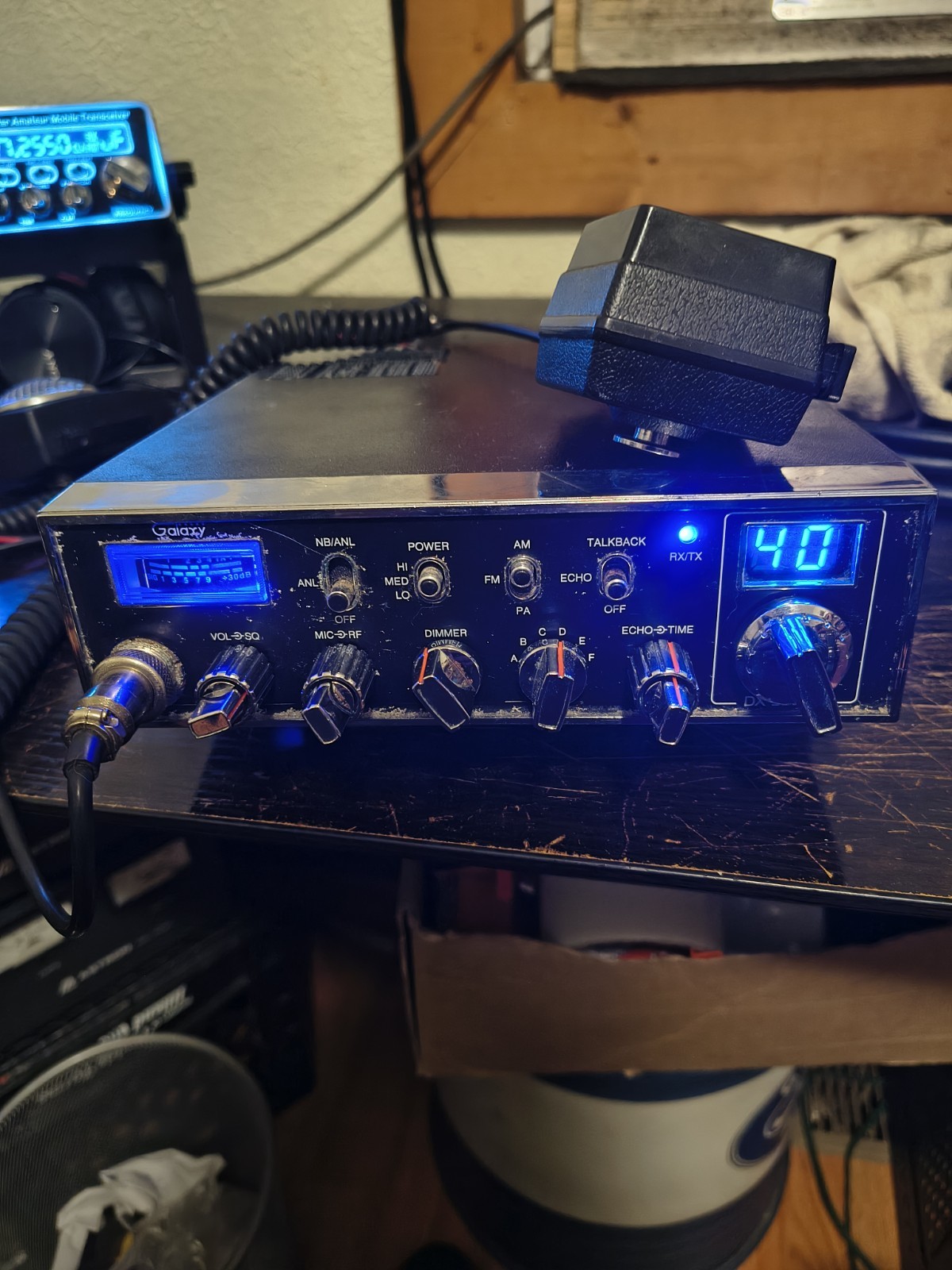 Galaxy Dx33hp2 Mobile Radio New Cord Mounting Bracket With A Mic. Available Now for $185.00