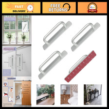 Self-Stick Aluminum Drawer Pull Handles - 4pcs Adhesive Cabinet Door Hardware