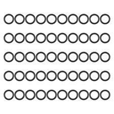 50pcs Nitrile Rubber O Ring 0.63" OD 0.43" ID 0.1" Width NBR O-ring, Black