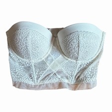 Calvin Klein Bustier Corset Lace Strapless Top Size 32C