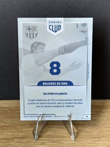 2024-25 Panini Club FC Barcelona Lionel Messi Supreme Gold Golden Ball S1 - Imagen 2 de 2