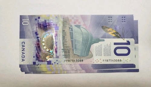 2018 10 dollars Canadian bank note with Wilkins-Poloz singatures Prefiz FFB - Picture 2 of 2