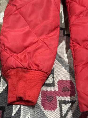 Vintage Expedition Eddie Bauer Quilted Jacket Red 50s 60s Goose Down Large - Picture 5 of 18