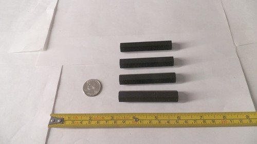 Set of 4 pcs Anodized Aluminum 1/4-20 F/F hex standoffs, 1/2" hex x 2-3/4" long