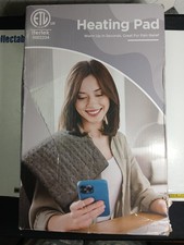 Electric Heating Pad For Back Pain  Cramps Relief 12"x24"6 Level Auto Shut Off