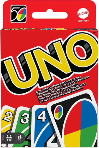 UNO - Uno Classique - Jeu De Cartes Famille - De 2 a 4 Joueurs - 7 Ans Et + - Foto 11 di 12