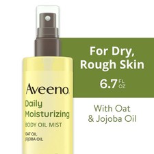 Aceite corporal hidratante diario Aveeno con aceite de avena para esquí seco sensible áspero