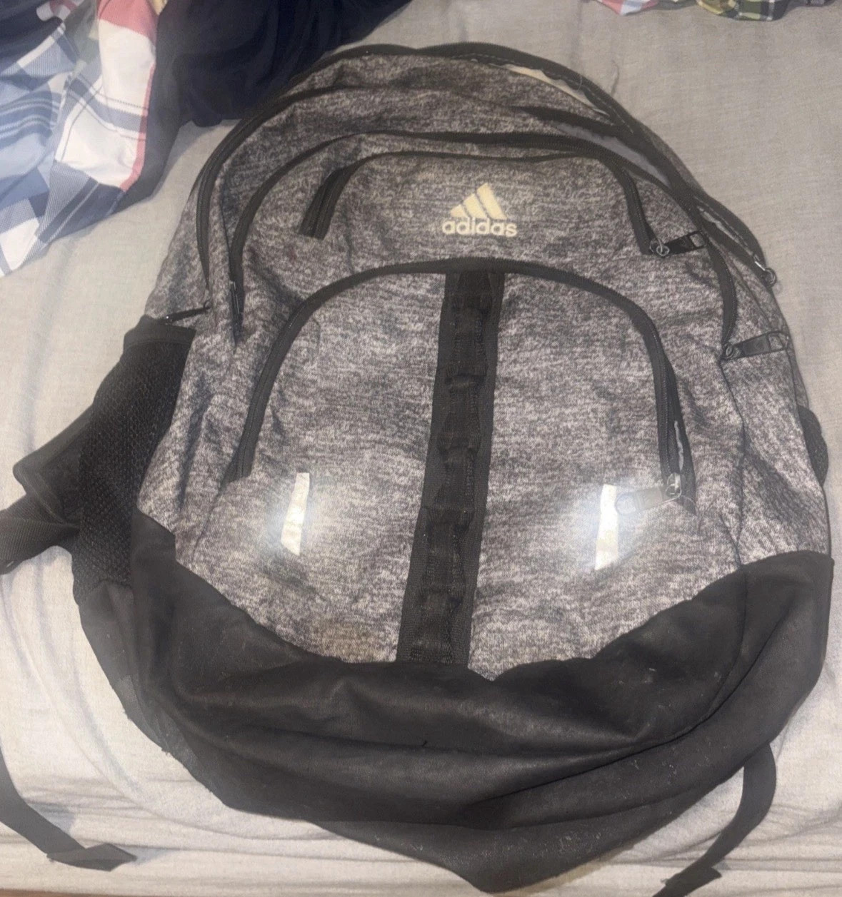 Adidas Men Backpack Travel Bag-Gray