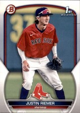 2023 BOWMAN 1ST DRAFT JUSTIN RIEMER BOSTON RED SOX #BD-182
