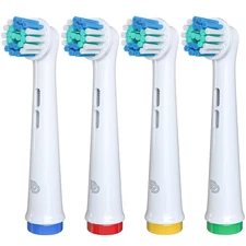 Pack of 4 Replacement Brush Heads for Oral B Electric Toothbrush Heads