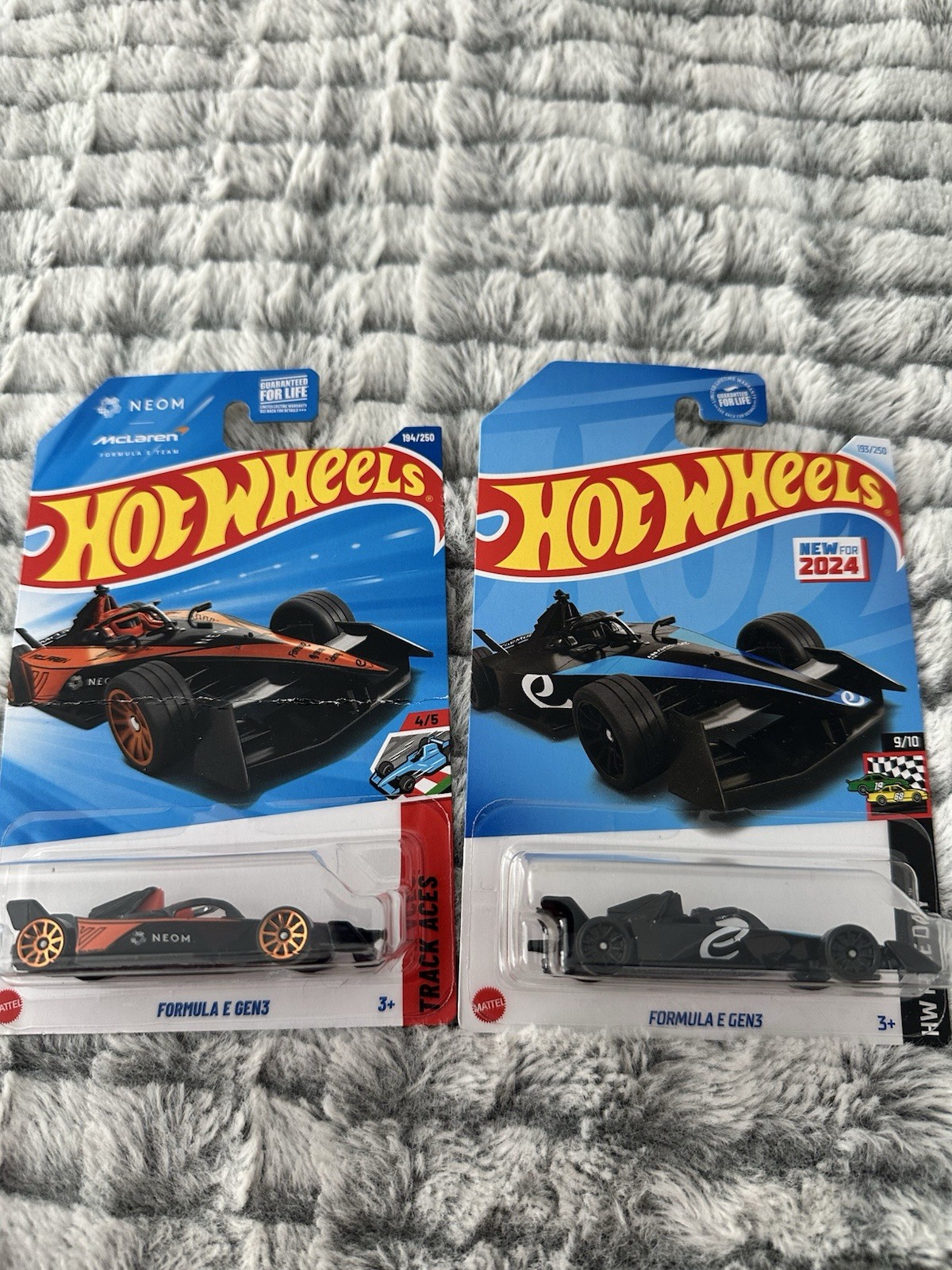 Hot Wheels Formula E Gen3 NEOM McLaren Lot Of 2 New Sealed HW Race Day Track Ace