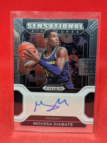Moussa Diabate Michigan 2022 Prizm Draft Picks Autograph Rookie Auto #SS-MDI