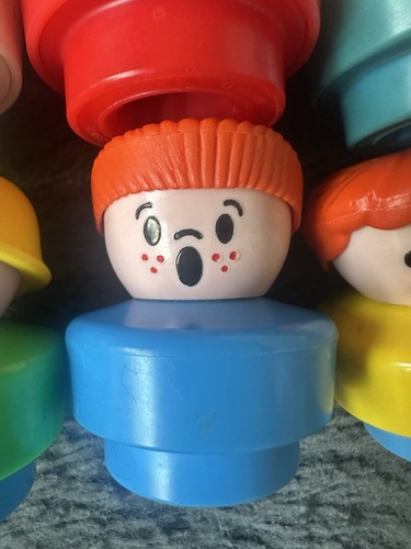 Lot Of 15 Vintage 1990 Fisher Price Chunky Little People Figures - Picture 6 of 11