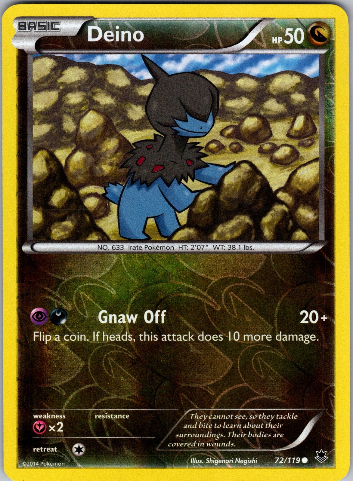 Deino 72/119 XY - Phantom Forces Pokemon TCG LP-NM