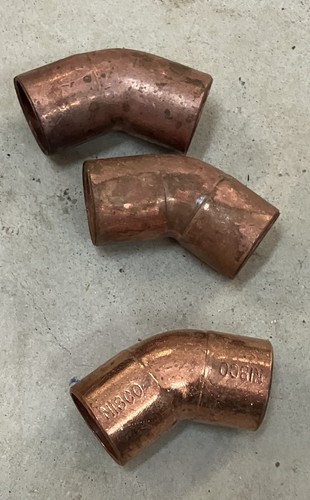 NOS 15 lbs., Nearly 200 Copper Sweat Fitting 1" 3/4" 1/2" Elbows T's Adapters - Bild 6 von 6
