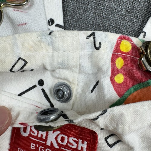De Colección Oshkosh B’Gosh Vestbak Overall Shorts 3T Reloj Hora Tema con Sombrero a Juego - Imagen 9 de 22