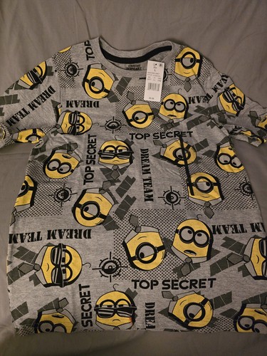 Illumination Despicable Me 4 Minon Dream Team Top Secret Tshirt Size Large 10/12