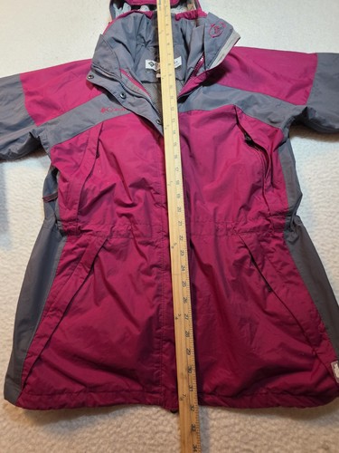 Columbia Women's Core Interchange Hooded Full Zip Colorblock Red Ski Jacket Sz M - Picture 23 of 24