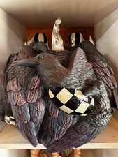 Mackenzie Childs Stunning 11" SPELLBOUND RAVEN PUMPKIN New