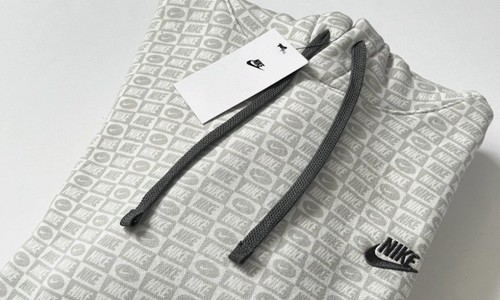 Sudadera con Capucha Nike NSW Club Polar Estampado Completo Blanca HJ6886-121 Para Hombres L - Imagen 4 de 4