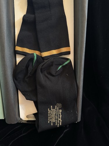 De Colección Nuevas Medias BURLINGTON Soporte Hombres Talla KING 12-15 Negro Nylon Control de Olores - Imagen 3 de 4