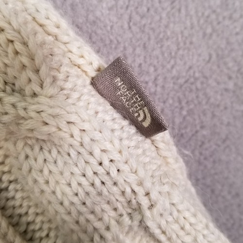 The North Face Womens Size M Wool Cardigan Sweater Button Front Fur Lined Hood - Picture 2 of 14