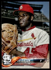 2018 TOPPS VARIATION SP BOB GIBSON ST. LOUIS CARDINALS #650