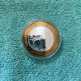 Limited edition $10 dollar gaming token .999 silver