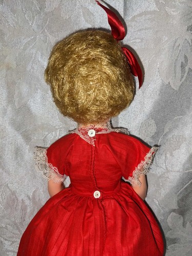 VINTAGE NEU MIT ETIKETT 50ER JAHRE "ALLIED-GRAND" "BONNIE" HIGH HEEL PUPPE. VINYL. 14"H. ALLES ORIG.NEU - Bild 4 von 21